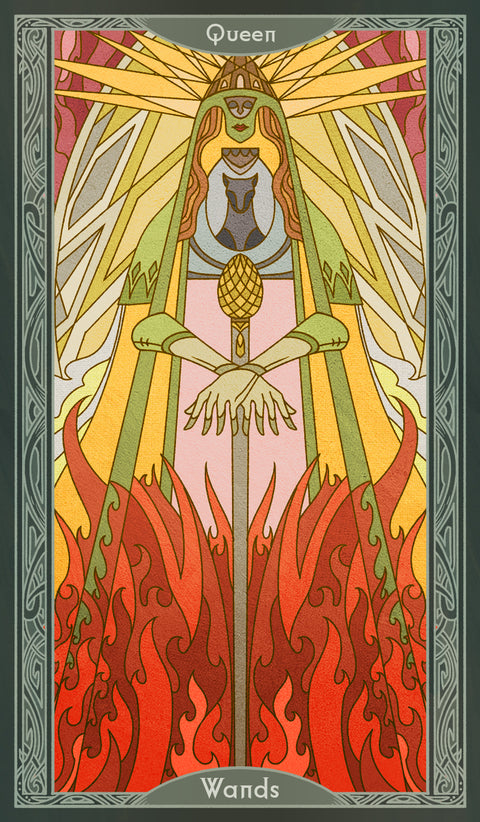 Sambucus Tarot - Thoth Version – Queen of Wands