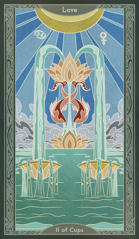 Sambucus Tarot - Thoth Version – Two of Cups