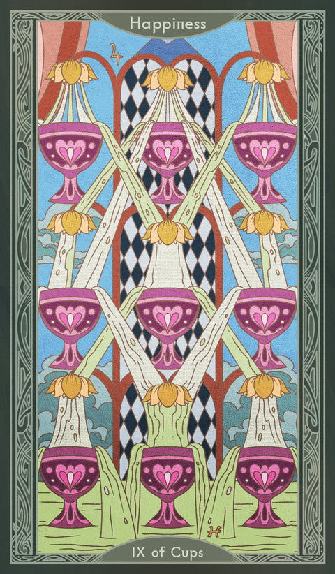 Sambucus Tarot - Thoth Version – Nine of Cups