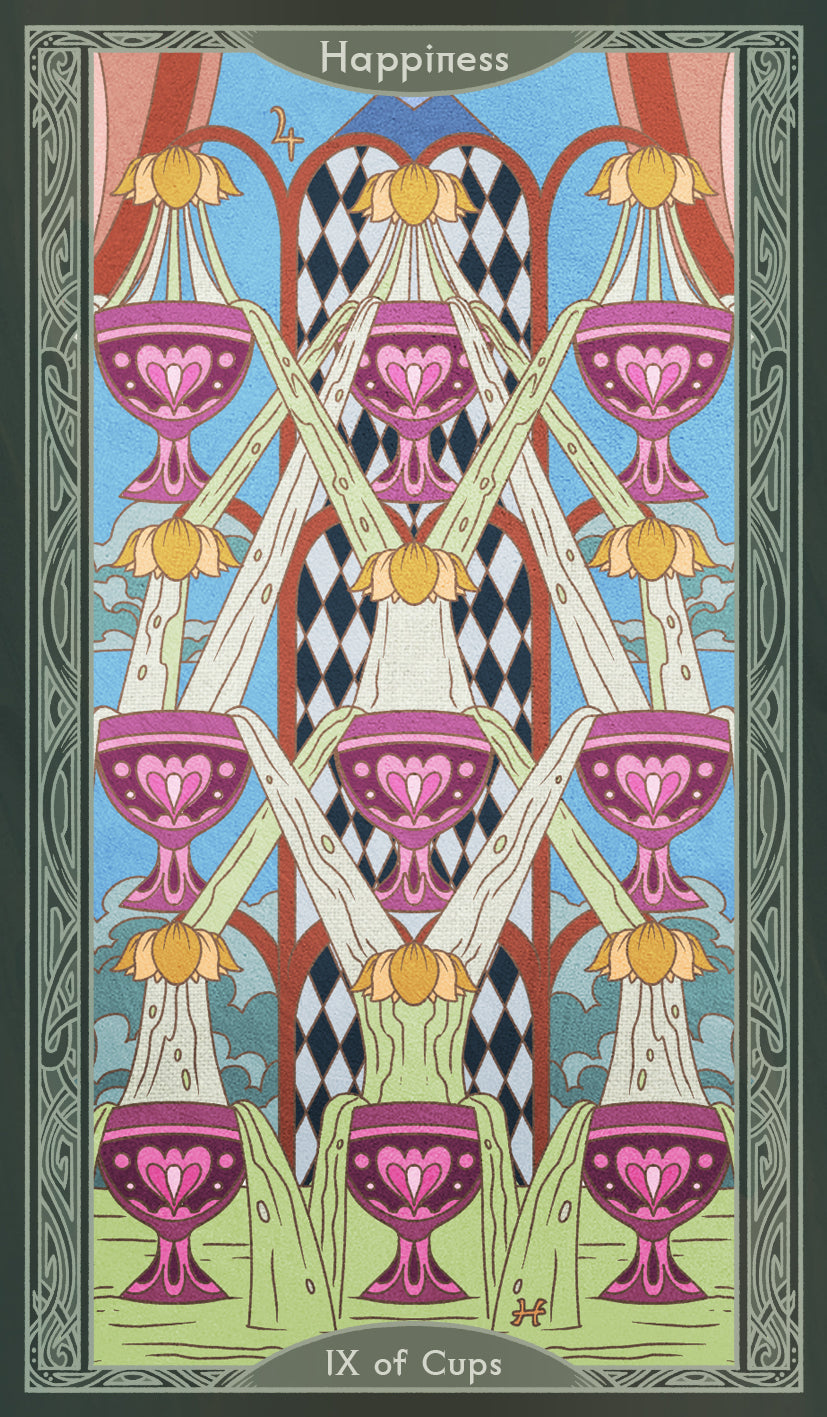 Sambucus Tarot - Thoth Version – Nine of Cups