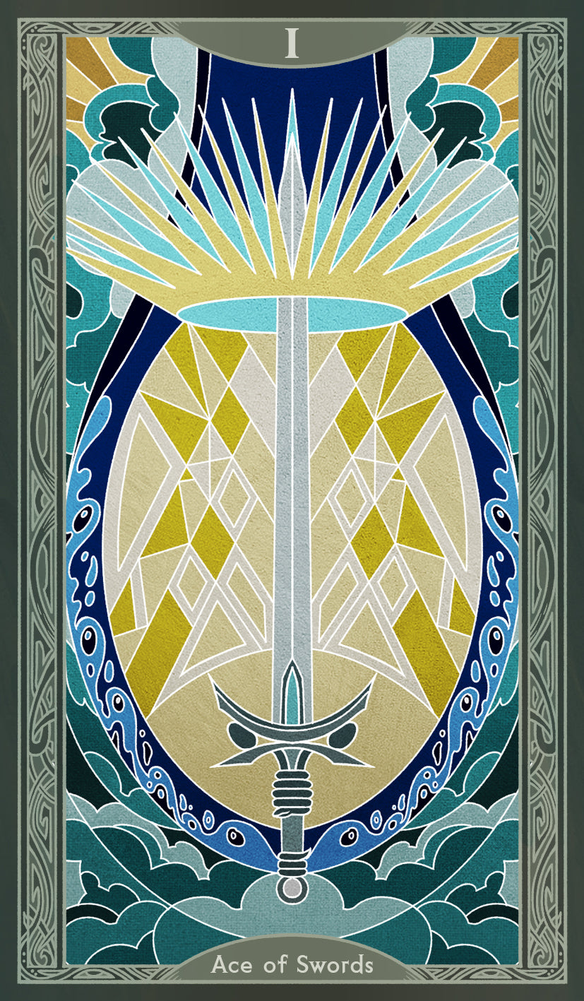 Sambucus Tarot - Thoth Version – Ace of Swords