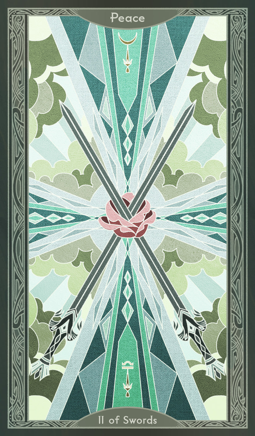 Sambucus Tarot - Thoth Version – Two of Swords