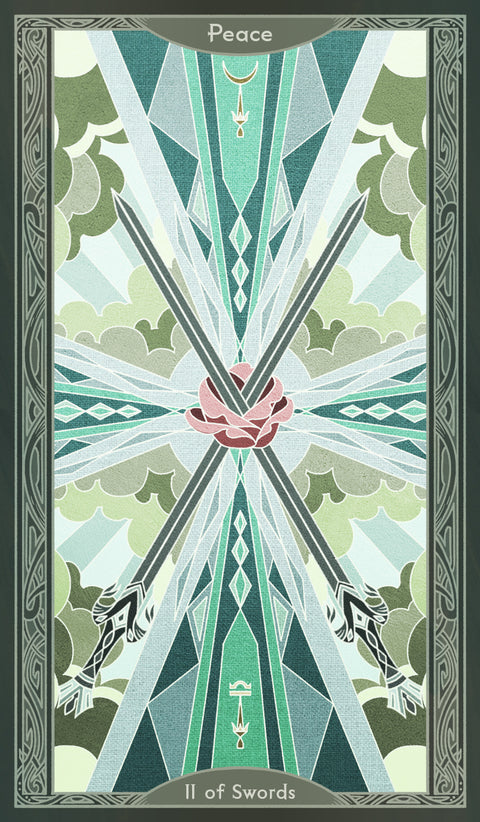 Sambucus Tarot - Thoth Version – Two of Swords