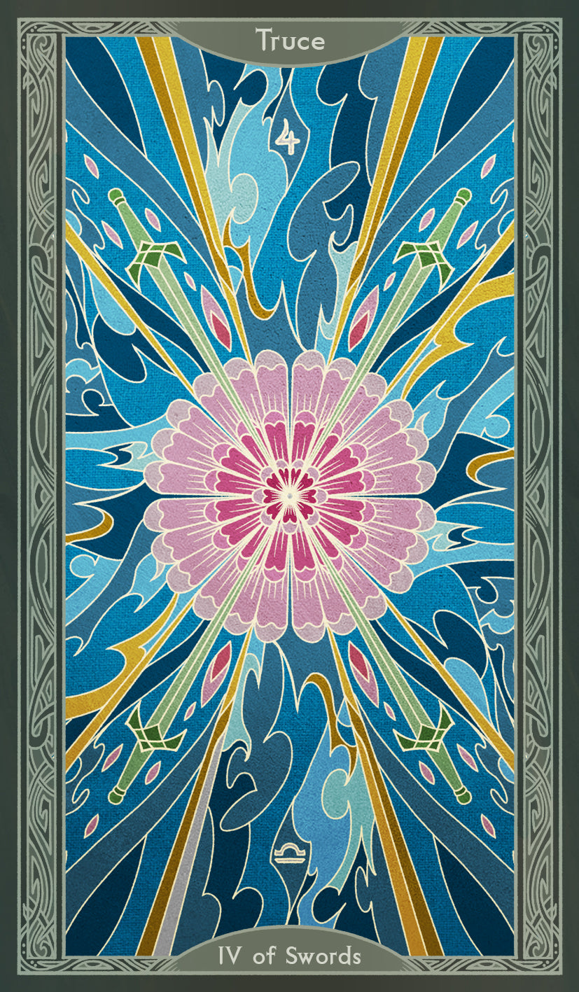Sambucus Tarot - Thoth Version – Four of Swords