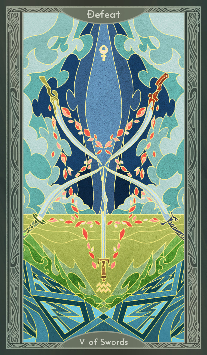 Sambucus Tarot - Thoth Version – Five of Swords