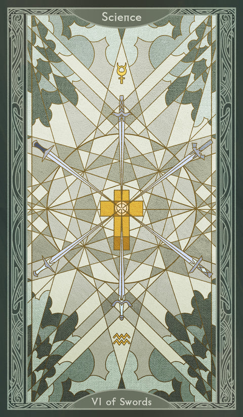 Sambucus Tarot - Thoth Version – Six of Swords