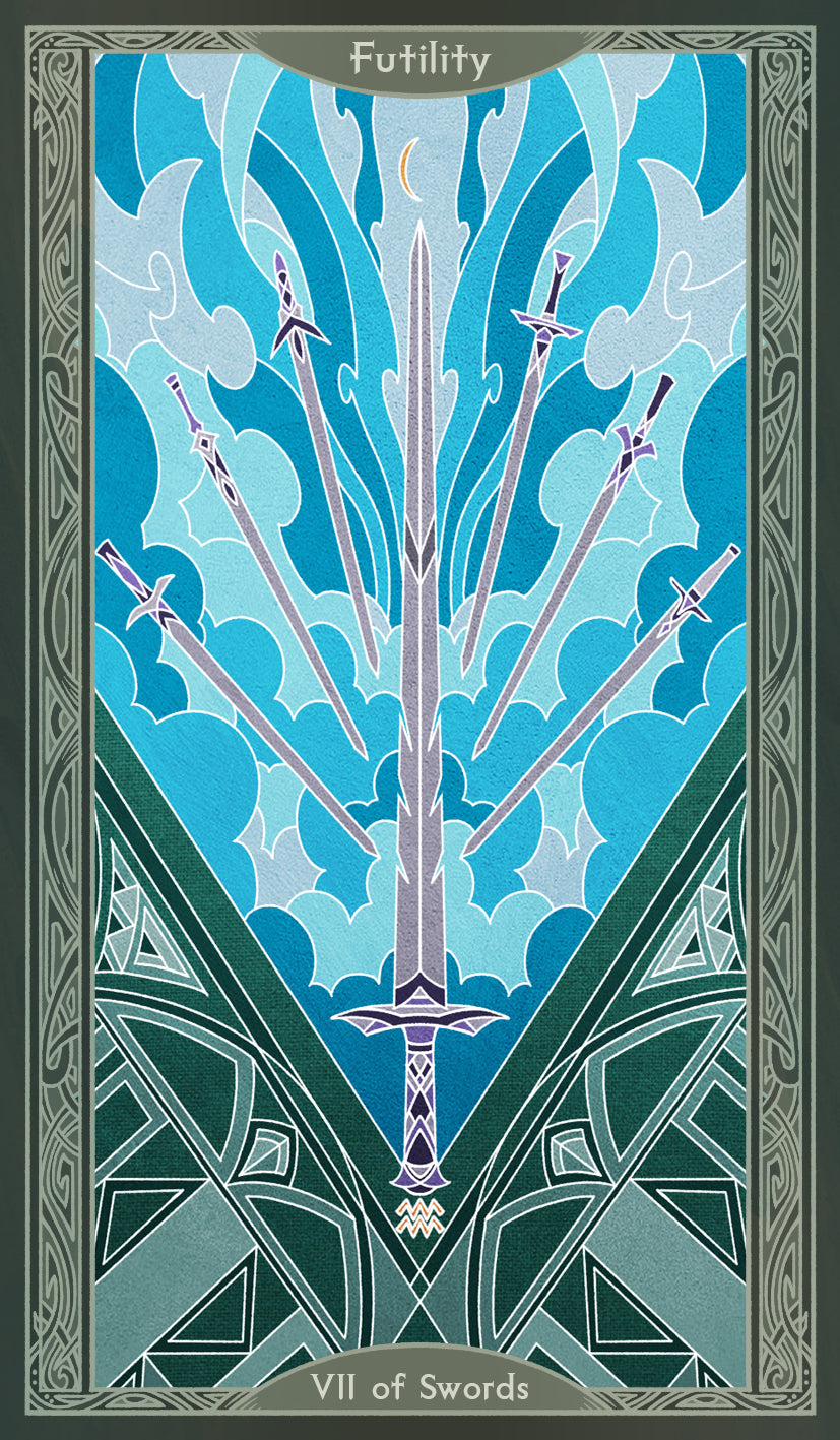 Sambucus Tarot - Thoth Version – Seven of Swords