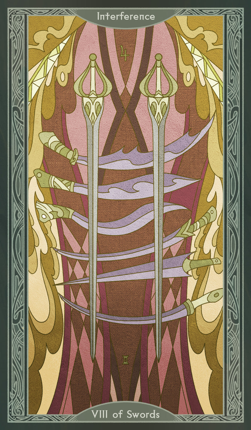 Sambucus Tarot - Thoth Version – Eight of Swords