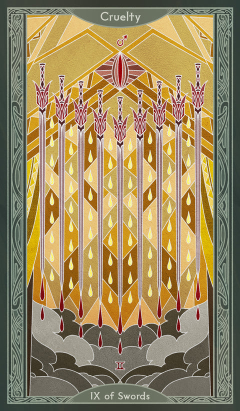 Sambucus Tarot - Thoth Version – Nine of Swords