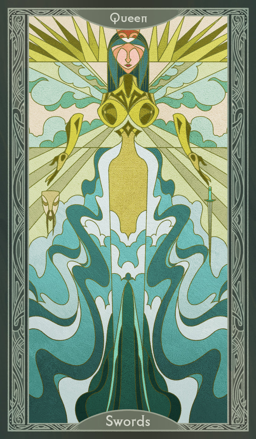 Sambucus Tarot - Thoth Version – Queen of Swords