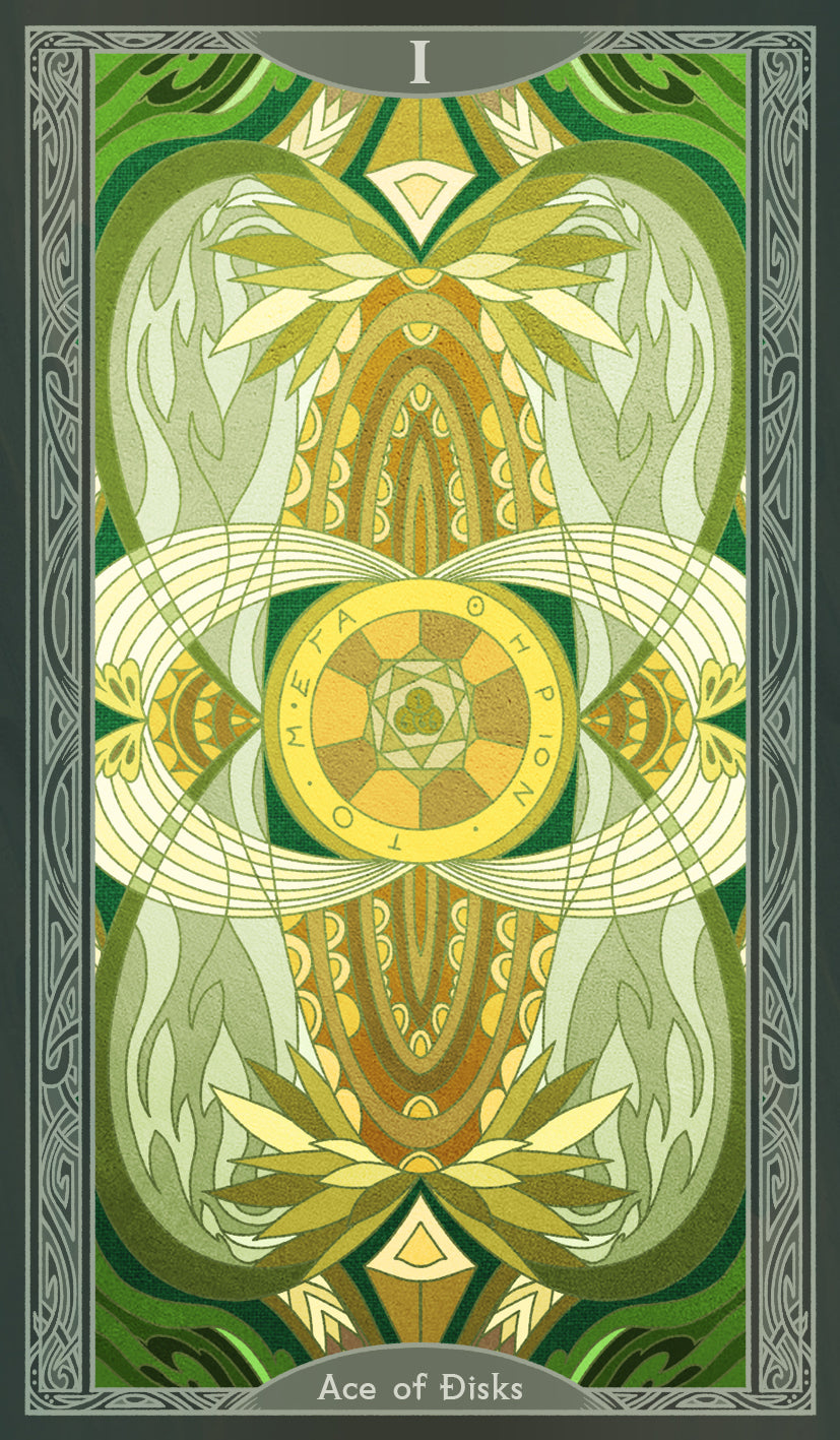 Sambucus Tarot - Thoth Version – Ace of Disks