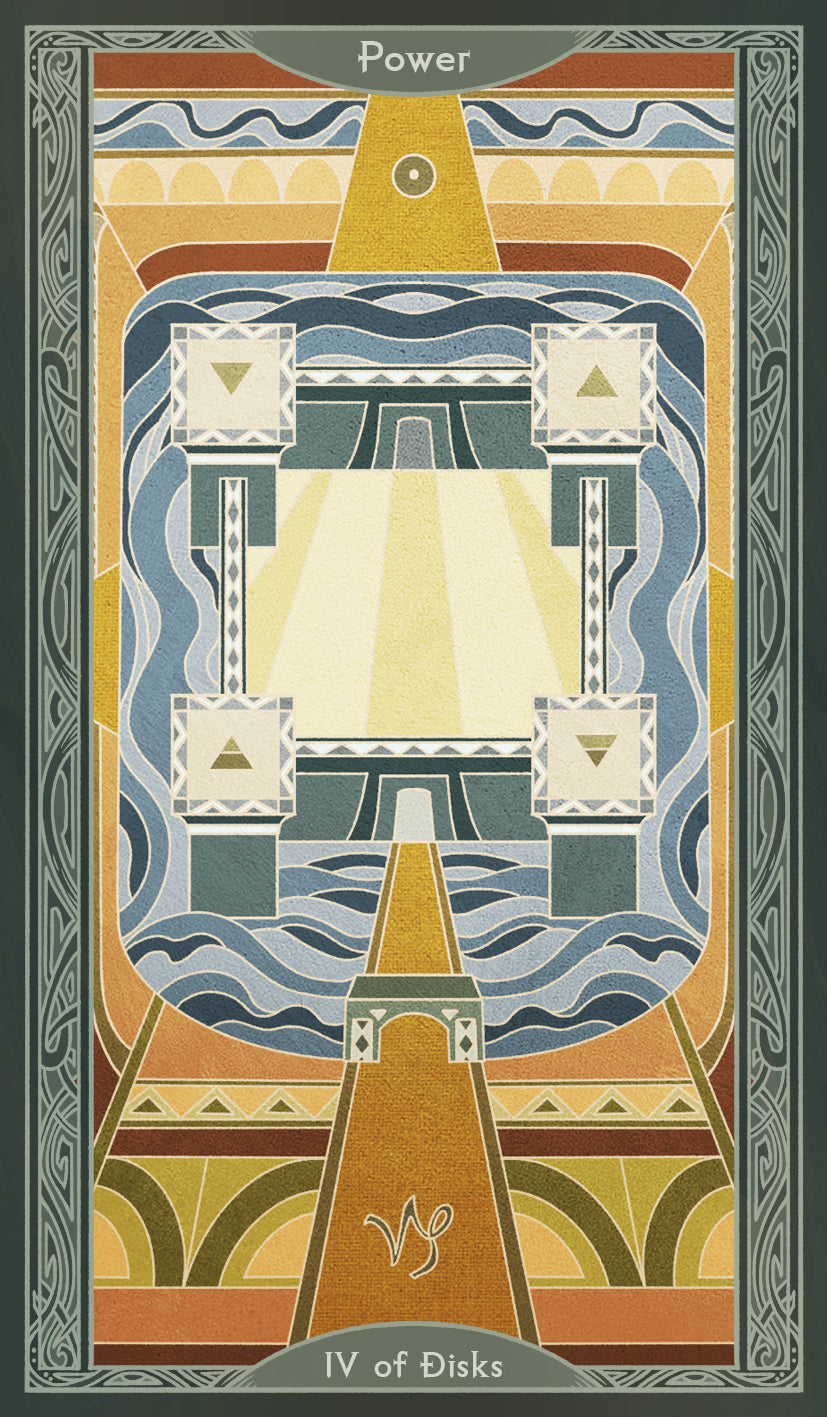 Sambucus Tarot - Thoth Version – Four of Disks