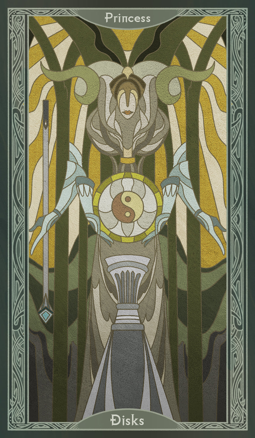 Sambucus Tarot - Thoth Version – Princess of Disks