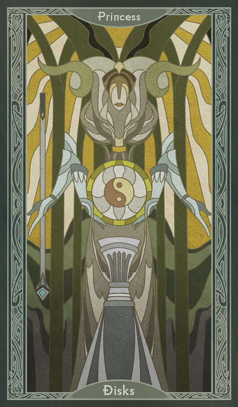Sambucus Tarot - Thoth Version – Princess of Disks