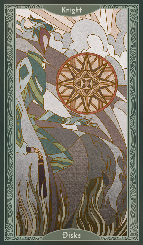 Sambucus Tarot - Thoth Version – Knight of Disks