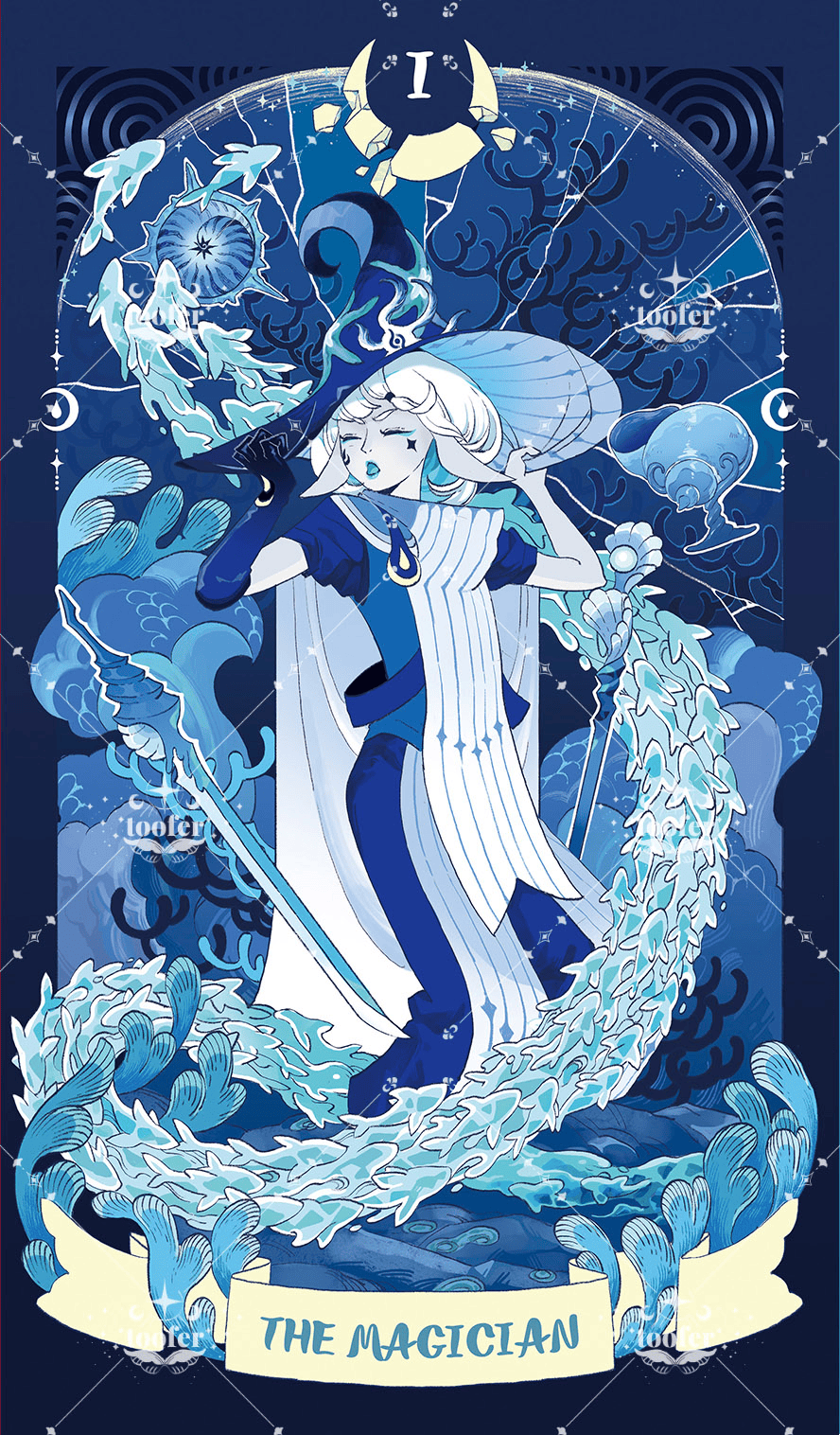 Sea in Moonlight Tarot – The Magician