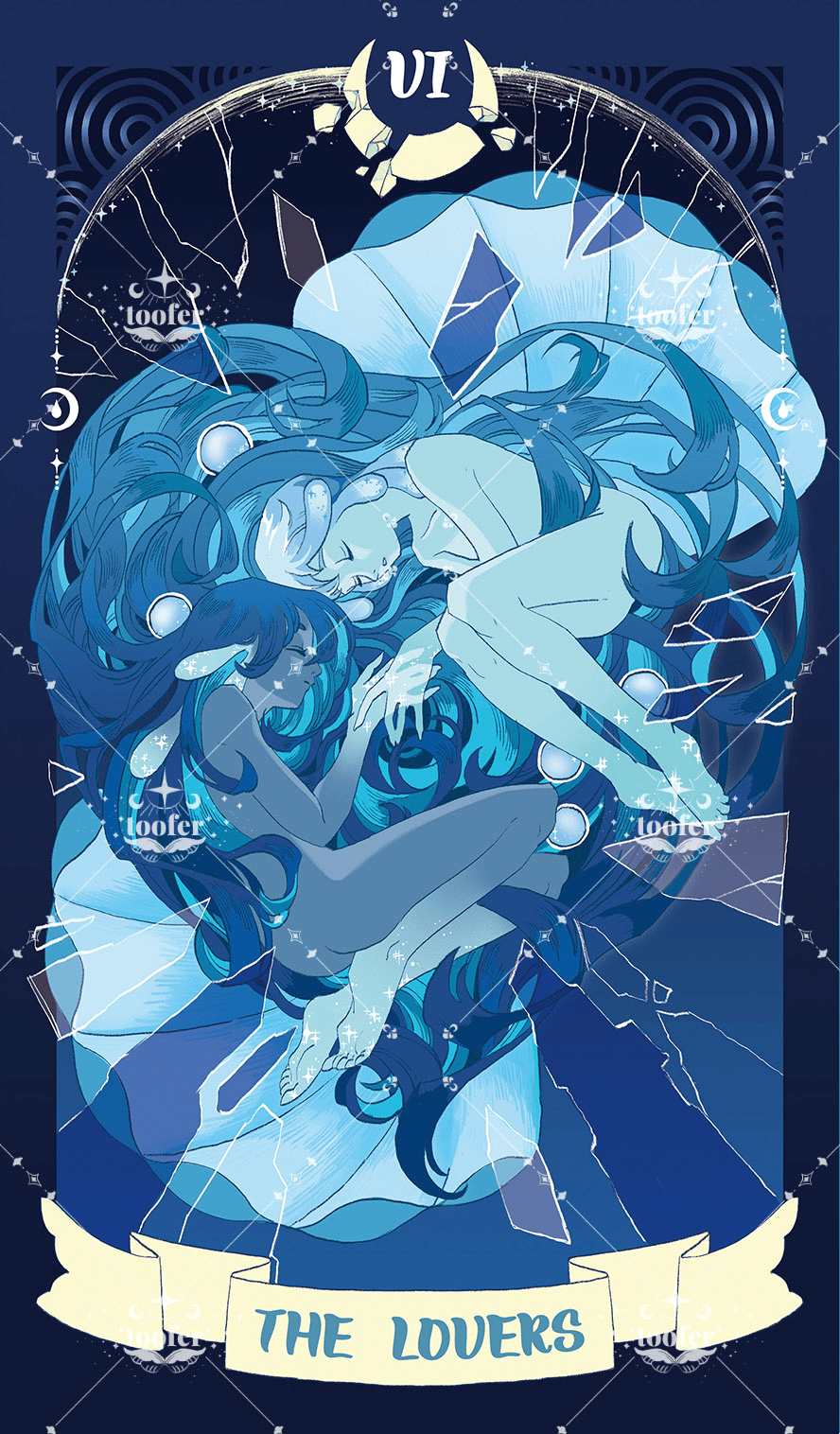 Sea in Moonlight Tarot – The Lovers