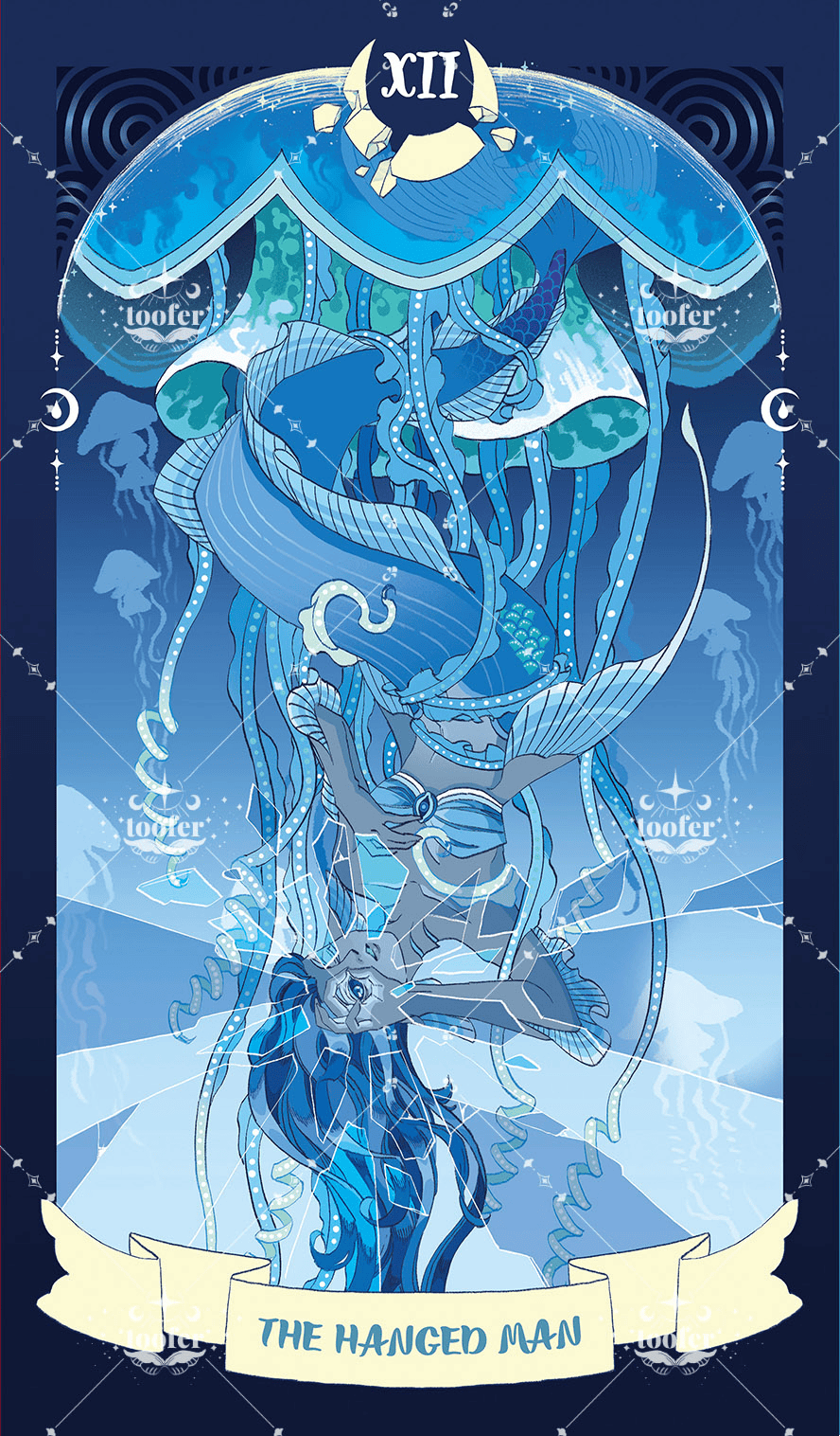 Sea in Moonlight Tarot – The Hanged Man