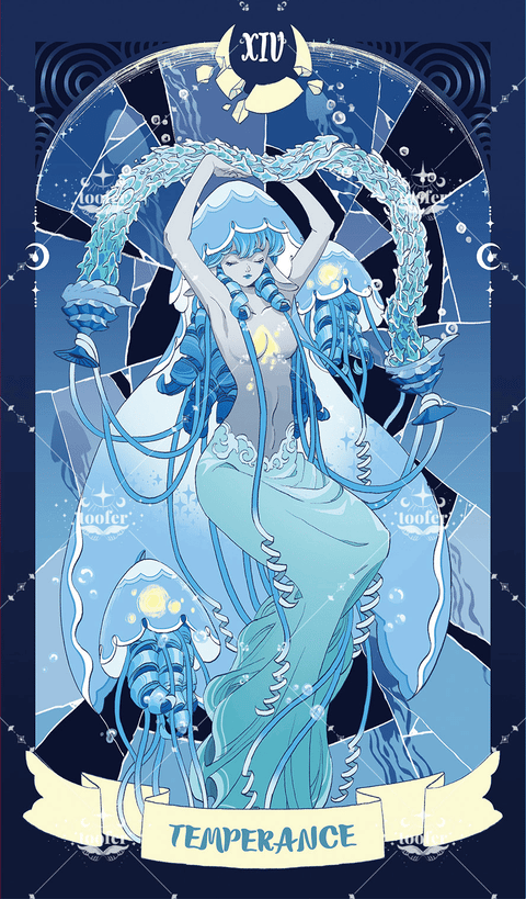 Sea in Moonlight Tarot – Temperance