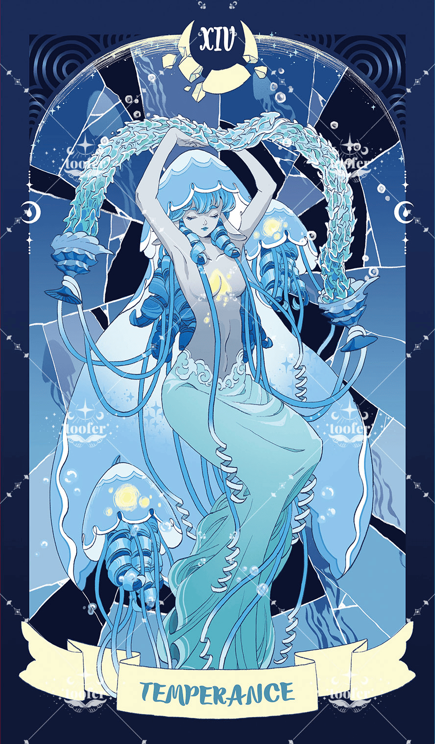 Sea in Moonlight Tarot – Temperance