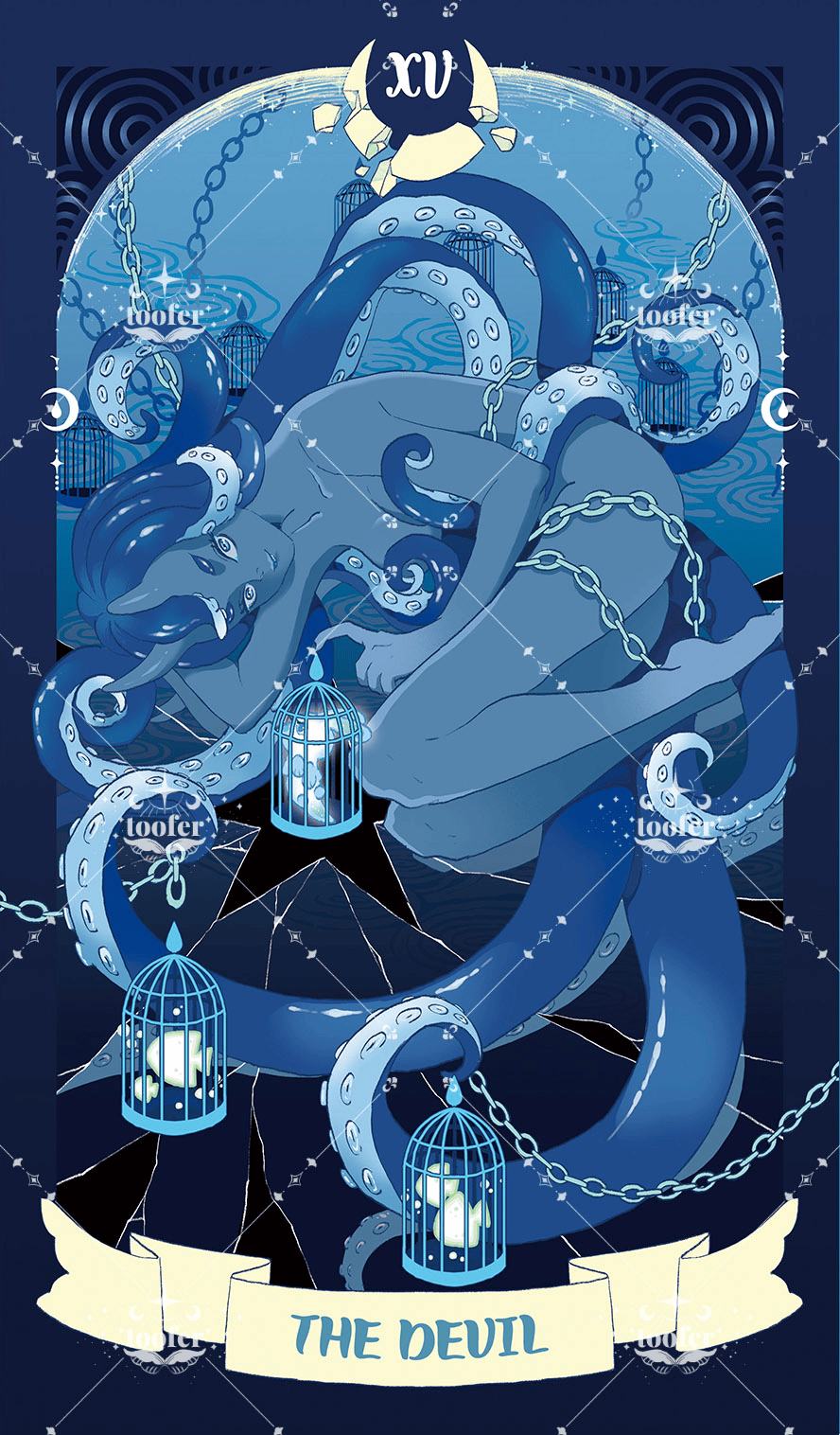 Sea in Moonlight Tarot – The Devil