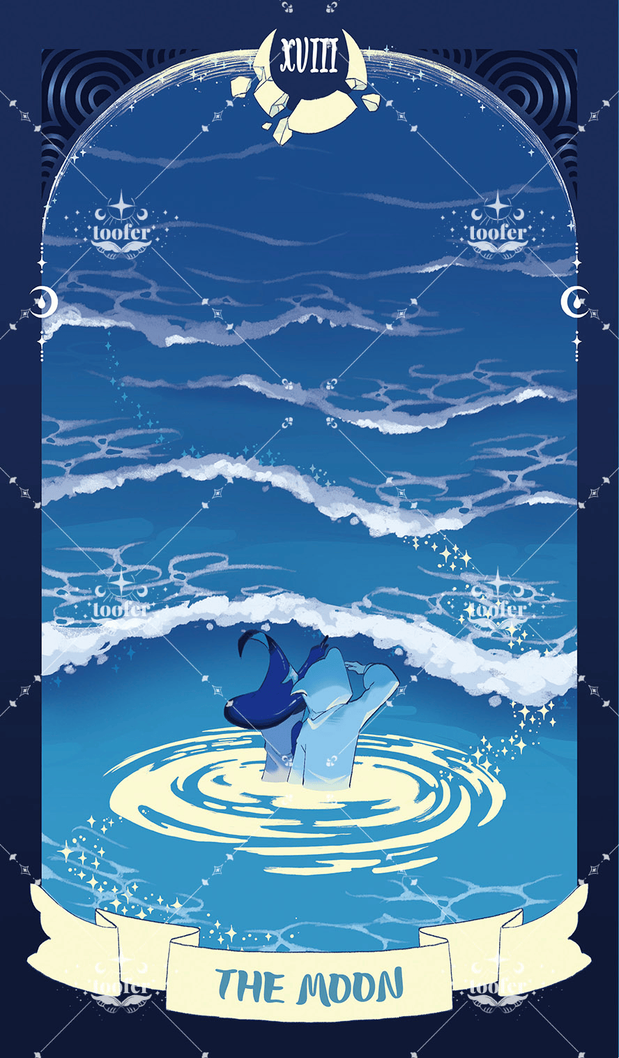 Sea in Moonlight Tarot – The Moon