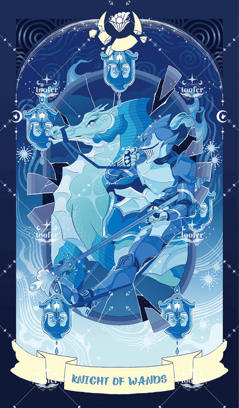 Sea in Moonlight Tarot – Knight of Wands