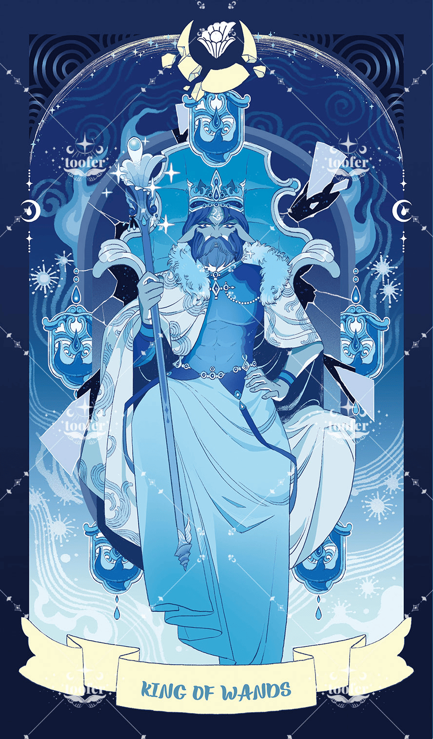 Sea in Moonlight Tarot – King of Wands