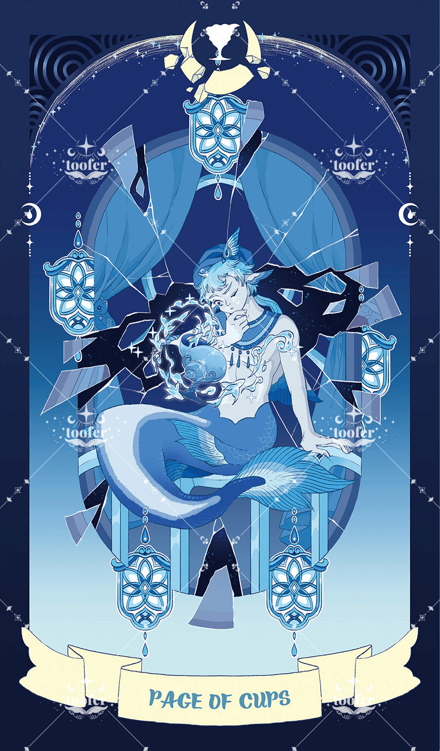 Sea in Moonlight Tarot – Page of Cups