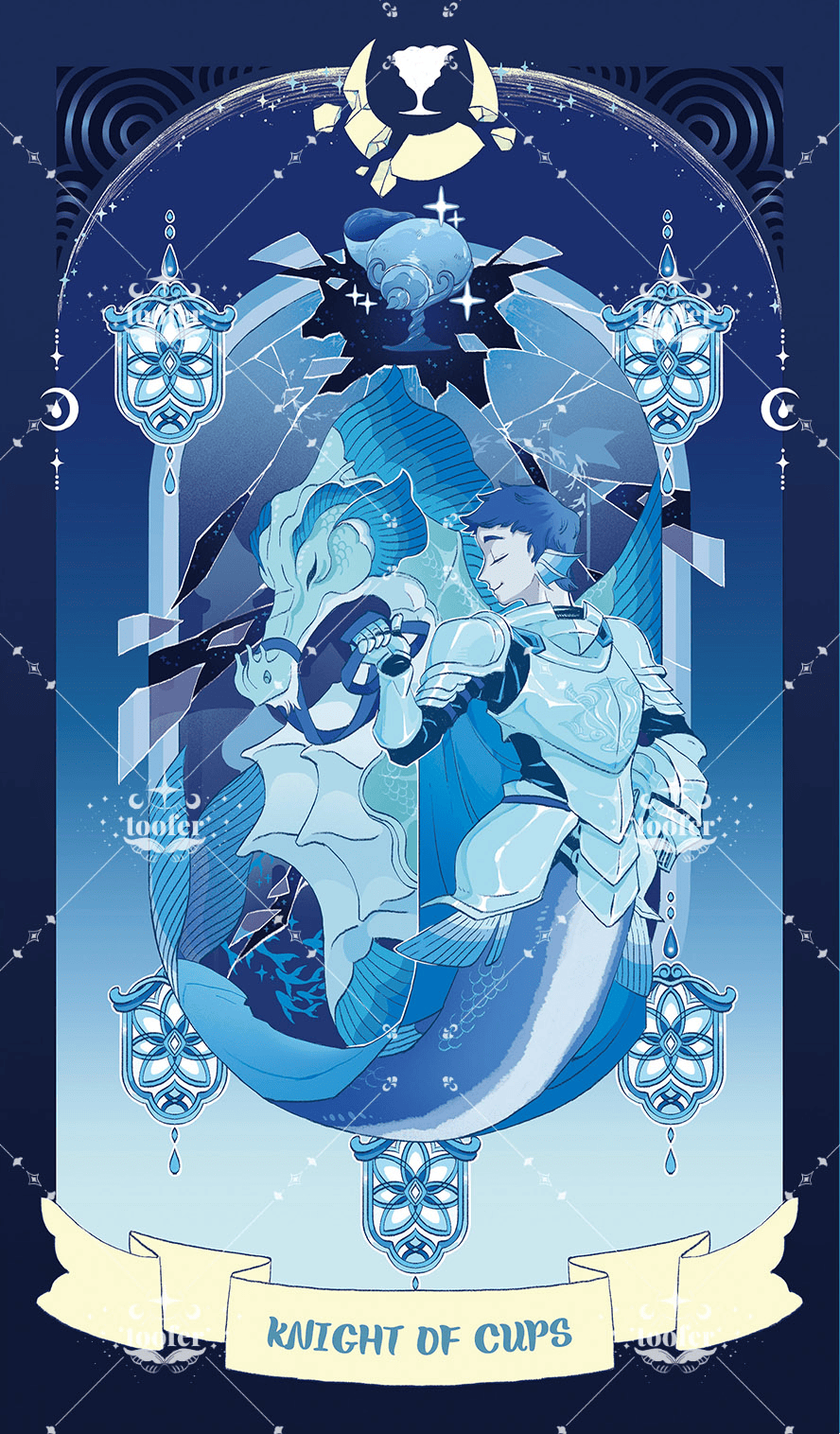 Sea in Moonlight Tarot – Knight of Cups