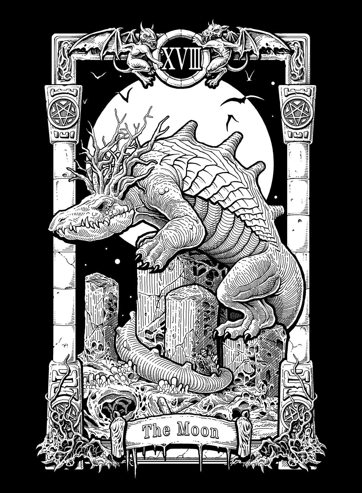 Shadow of Aeons Tarot – The Moon