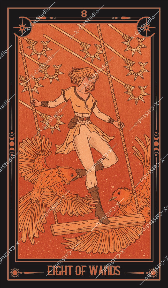 She's Wilderness Tarot – Eight of Wands