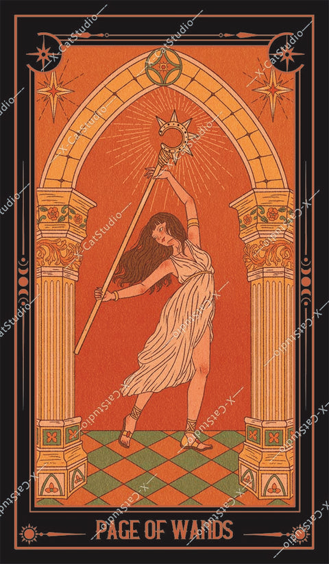 She's Wilderness Tarot – Page of Wands