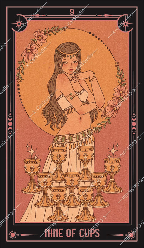 She's Wilderness Tarot – Nine of Cups