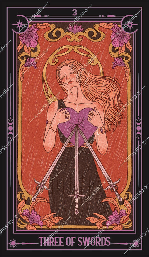She's Wilderness Tarot – Three of Swords