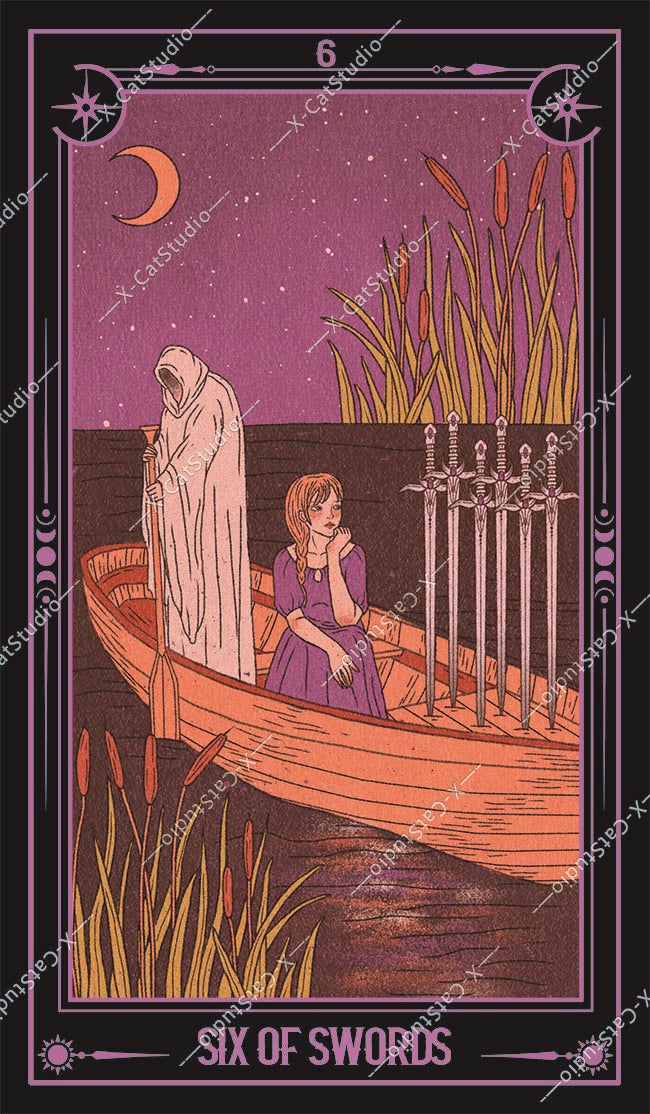 She's Wilderness Tarot – Six of Swords