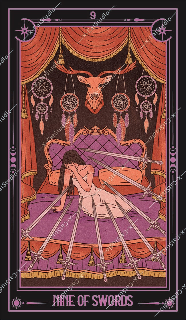 She's Wilderness Tarot – Nine of Swords