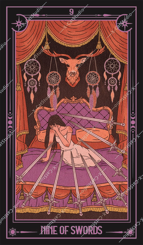 She's Wilderness Tarot – Nine of Swords