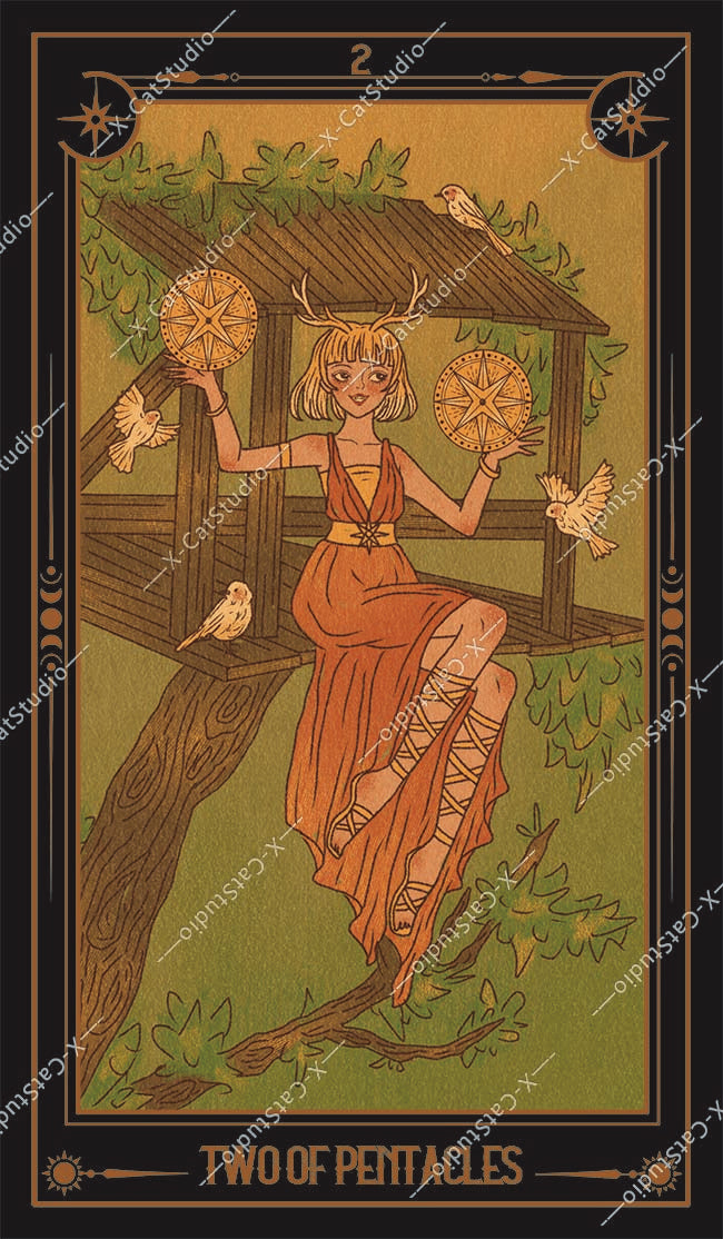 She's Wilderness Tarot – Two of Pentacles