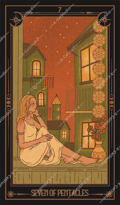 She's Wilderness Tarot – Seven of Pentacles