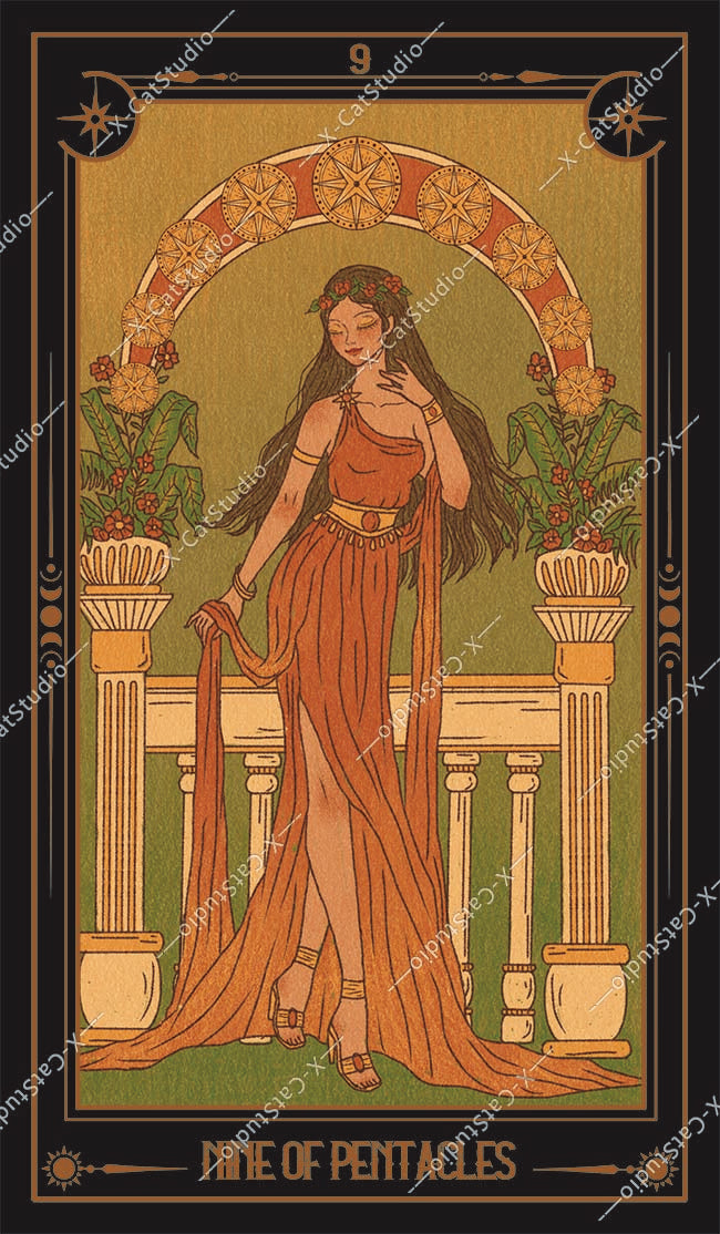 She's Wilderness Tarot – Nine of Pentacles