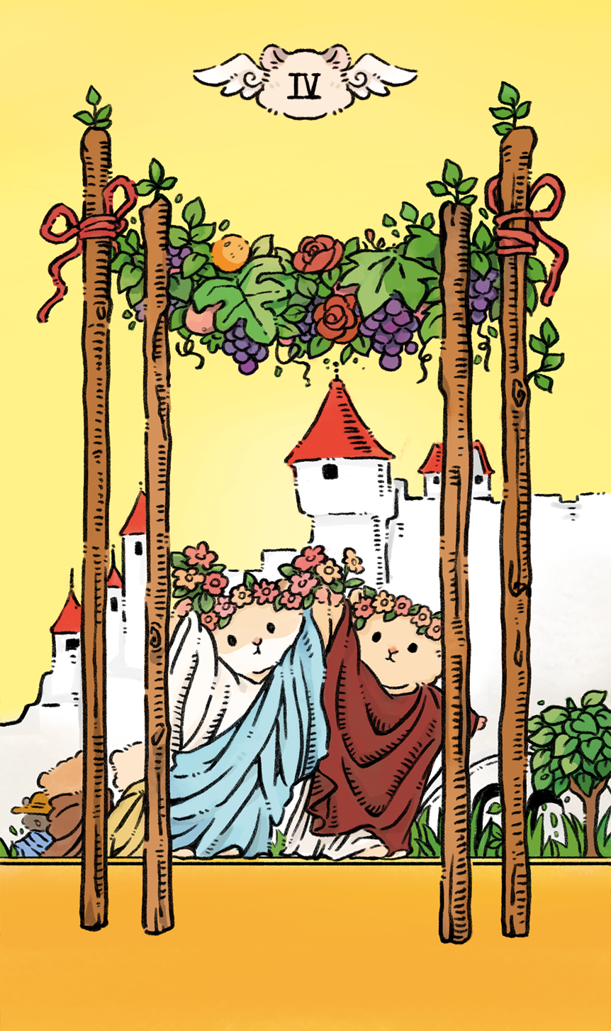 Shushu Tarot – Four of Wands