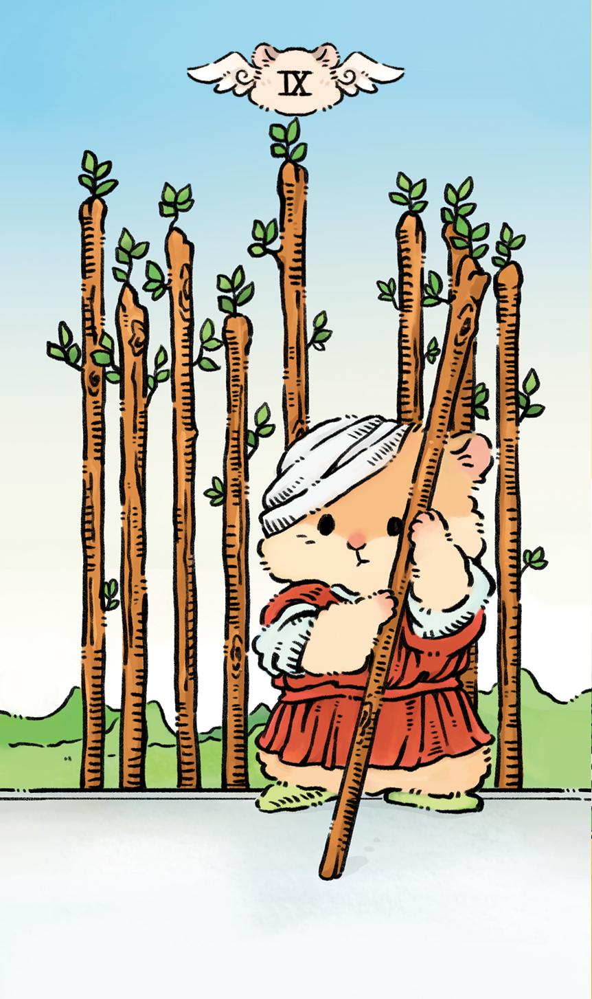 Shushu Tarot – Nine of Wands