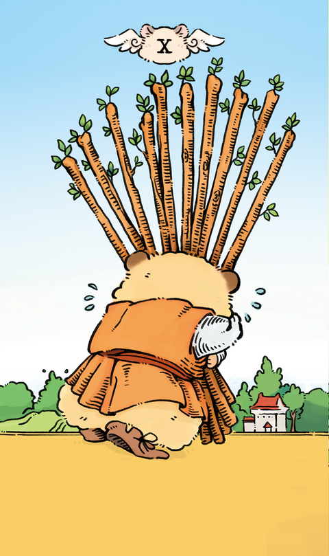 Shushu Tarot – Ten of Wands