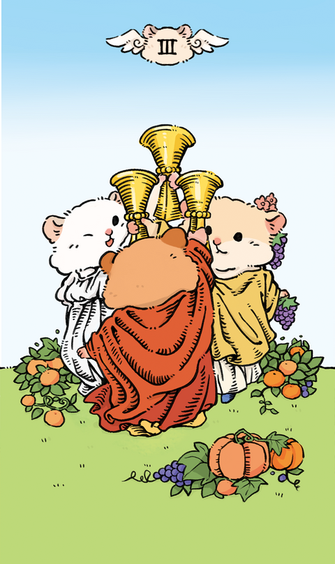 Shushu Tarot – Three of Cups