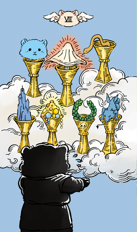 Shushu Tarot – Seven of Cups