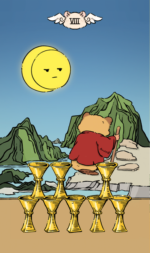 Shushu Tarot – Eight of Cups