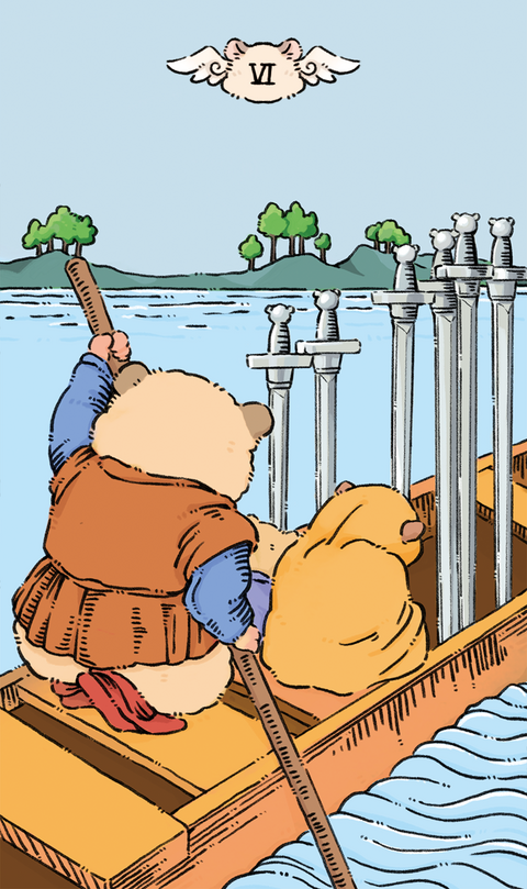 Shushu Tarot – Six of Swords