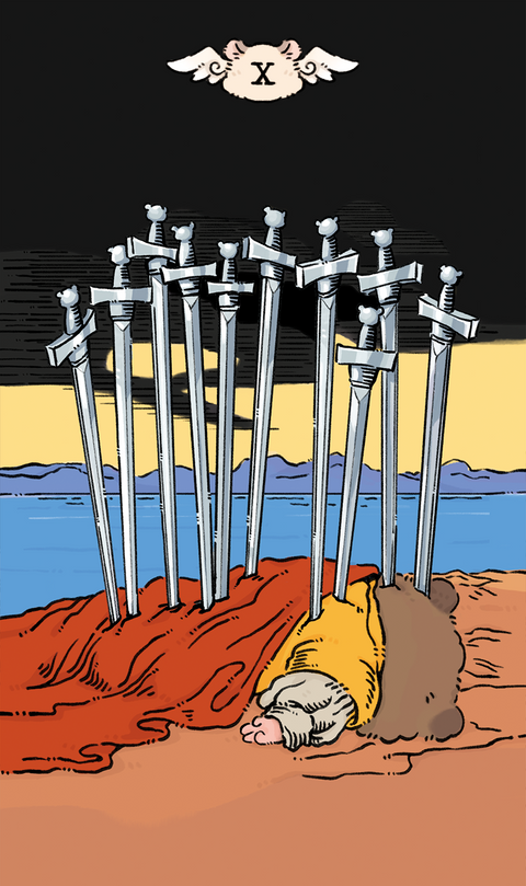 Shushu Tarot – Ten of Swords