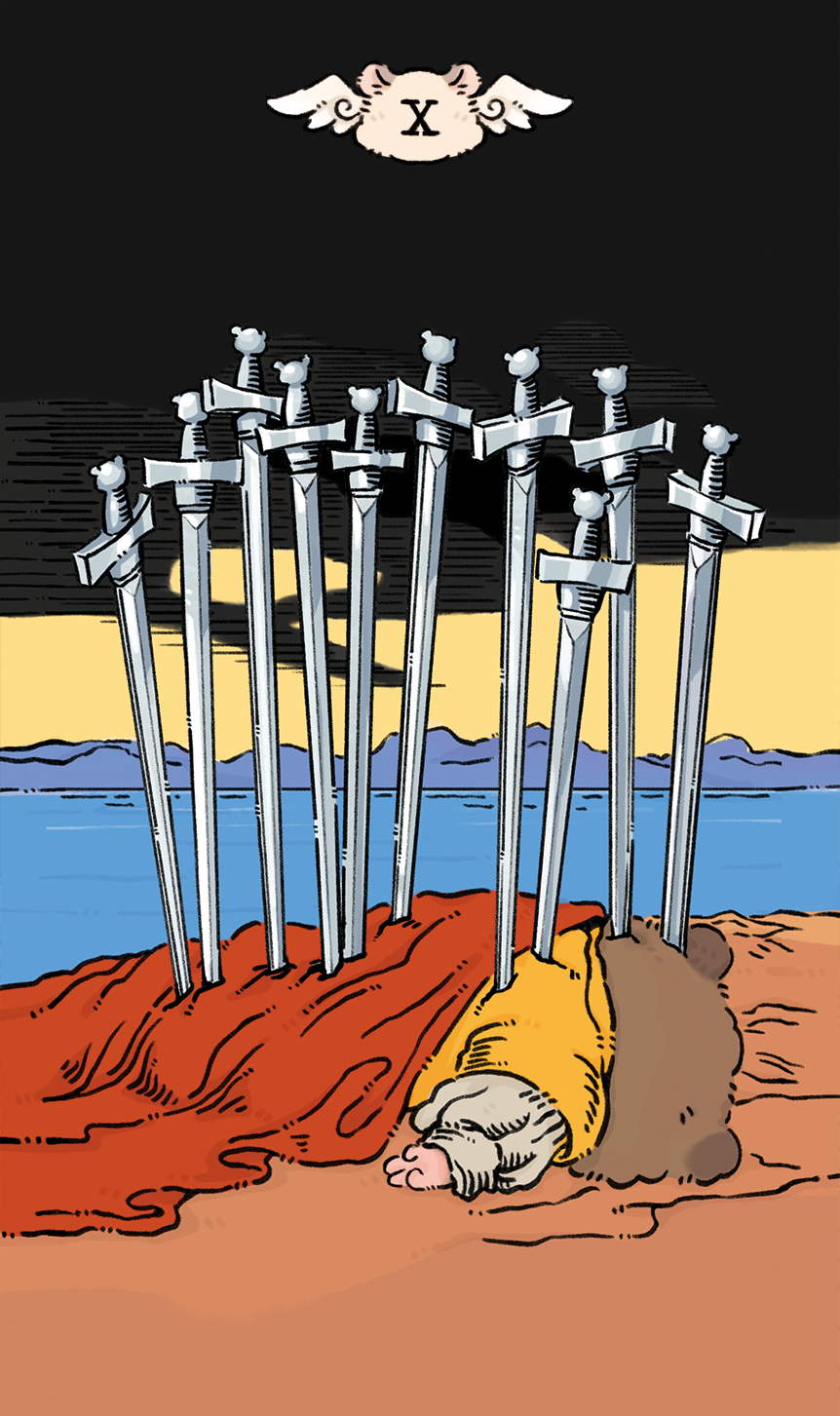 Shushu Tarot – Ten of Swords